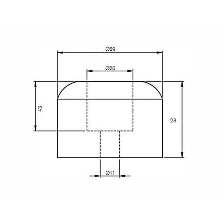 Yuvarlak Delikli Vidalı Takoz