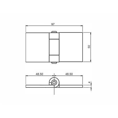 Yaprak Menteşe 5 mm