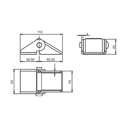 Damper Menteşesi 4 mm