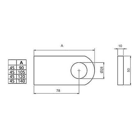 KAPAK LAMASI 50X10