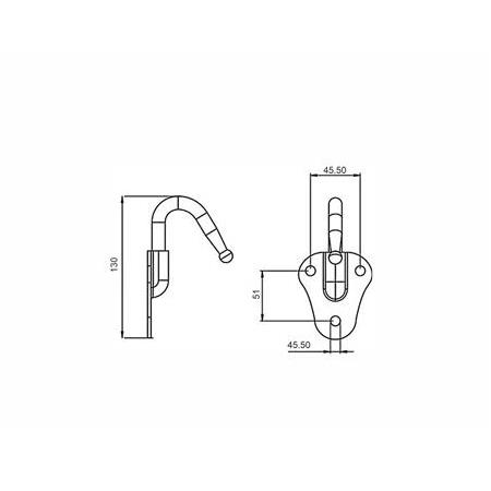 Saclı Kanca Galvaniz 12 mm