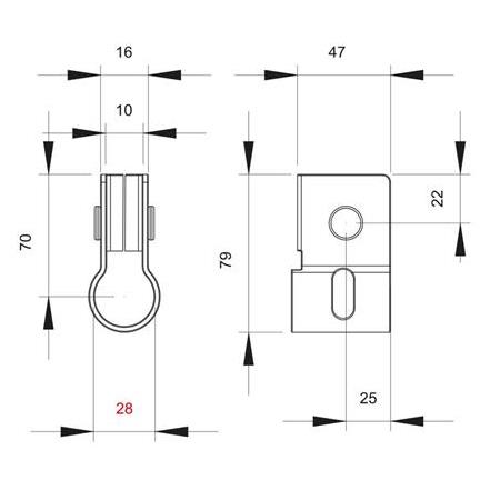 Kapalı Tip Kol Topuzu Galvaniz 27 mm