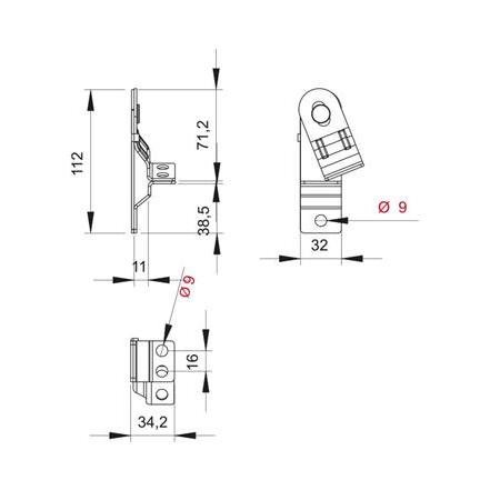 Lama Kol Kilit Yeri Galvaniz 27 mm
