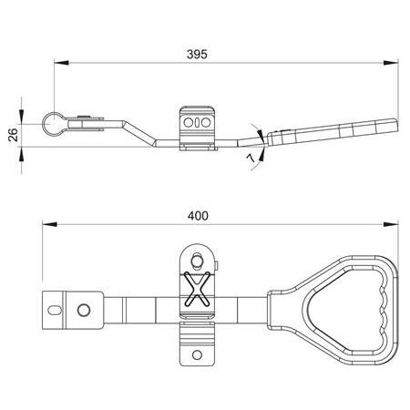 Plastik Kol Takımı Galvaniz 27 mm