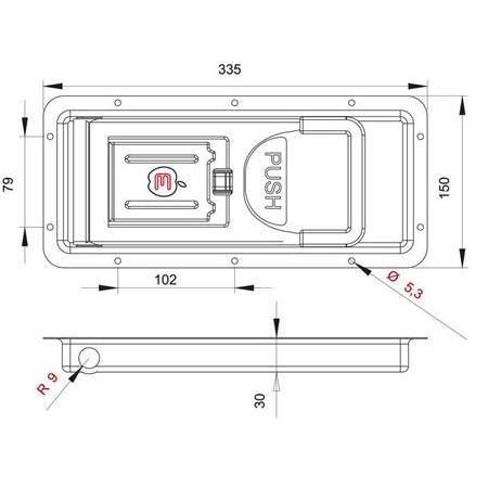 Büyük Gömme Kilit Galvaniz