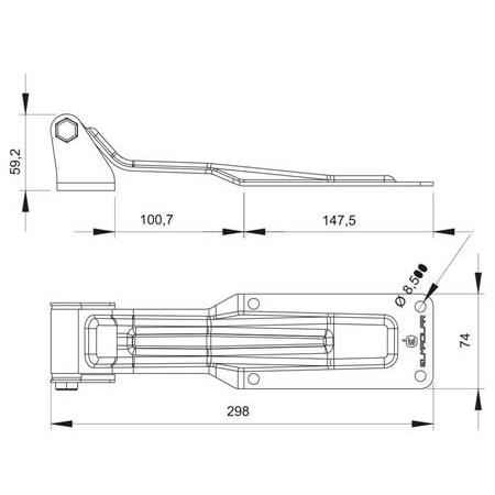 MENTEŞE U AYAK GALVANİZ