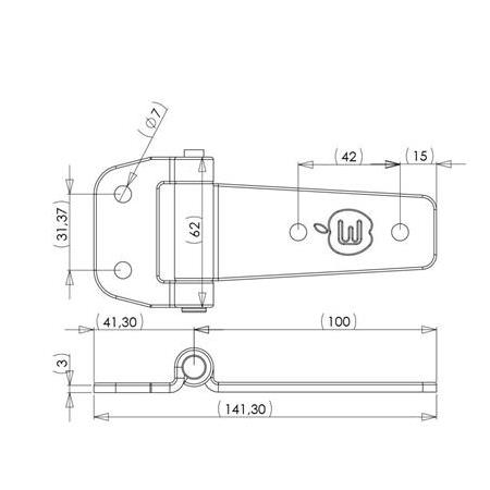 YAN KAPI MENTEŞESİ GALVANİZ