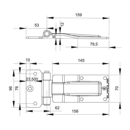 YAN KAPI MENTEŞESİ GALVANİZ