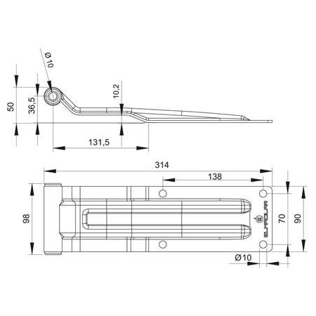 SÜPER MENTEŞE GALVANİZ