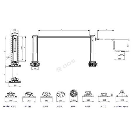 DORSE PARK AYAĞI 850'LİK