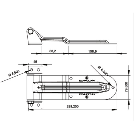 YENİ MENTEŞE SAC AYAK GALVANİZ