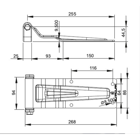 MENTEŞE LAMA AYAK GALVANİZ
