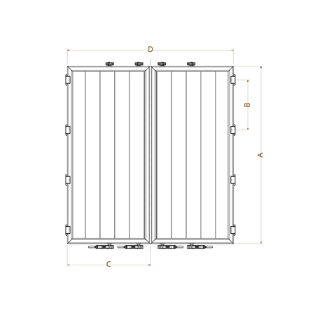 Alüminyum Gizli Sistem Arka Kapak Takım