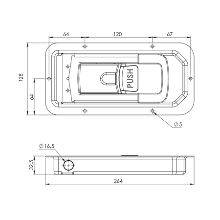 Küçük Gömme Kilit Asma Kilitli Galvaniz