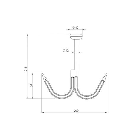 Çiftli Et Kancası Krom