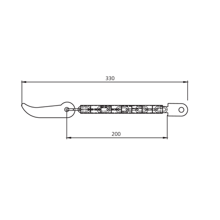 Tekli Hortumlu Kama Beyaz